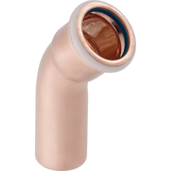 Keramag Geberit Mapress Copper Bend With Plain End (FKM Blue)