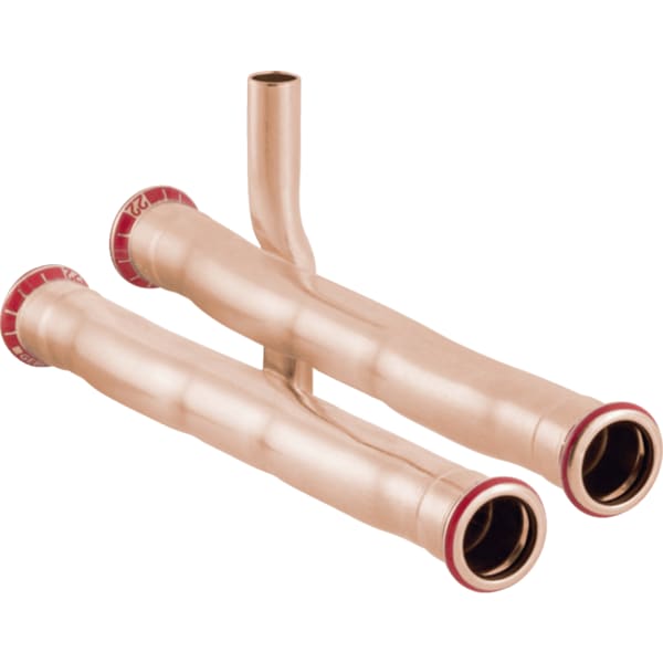 keramag Geberit Mapress Copper connector T-piece set for return flow