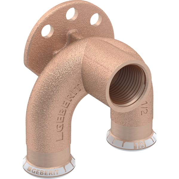 keramag Geberit Mapress Copper double elbow tap connector 90°