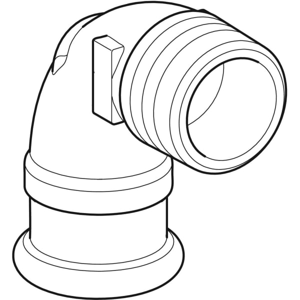 Keramag Geberit Mapress Copper Elbow Adapter 90° With Male Thread