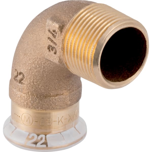 keramag Geberit Mapress Copper elbow adapter 90° with male thread