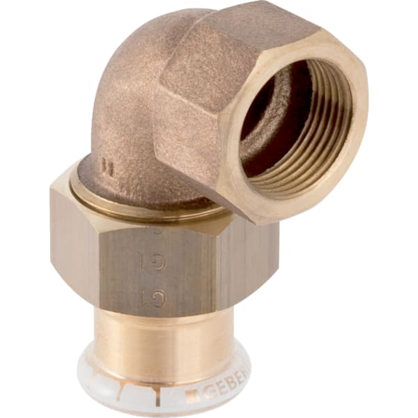 keramag Geberit Mapress Copper elbow adapter union 90° with female thread