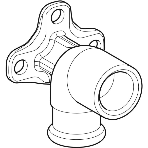 Keramag Geberit Mapress Copper Elbow Tap Connector 90°