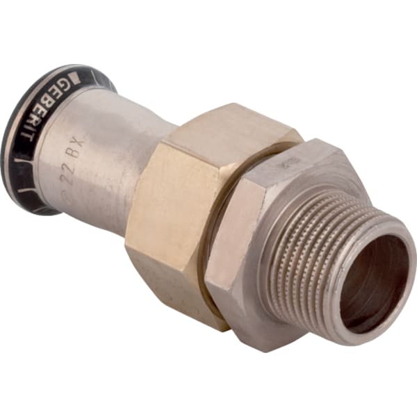 keramag Geberit Mapress CuNiFe adapter union with male thread