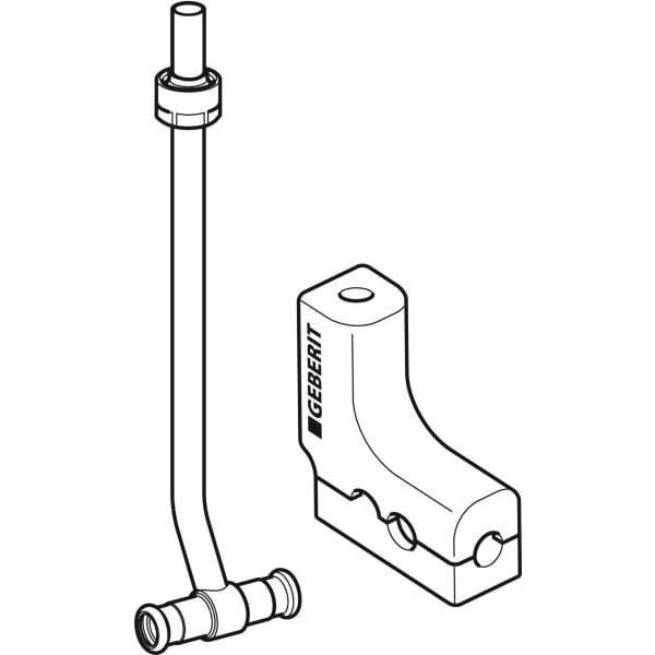 Keramag Geberit Mapress Metal Pipe Connector T-piece With Insulation Box And Union Connector For Euro Cone