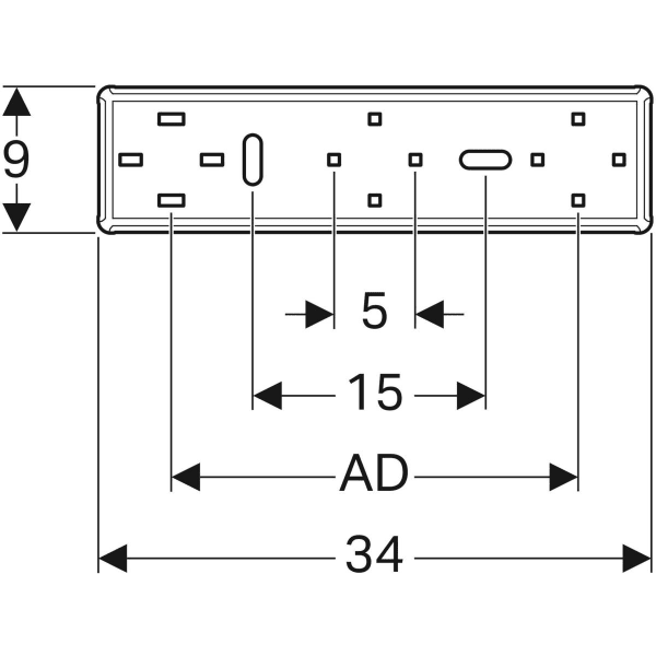 Keramag Geberit Mapress Mounting Bracket For Gas Metre