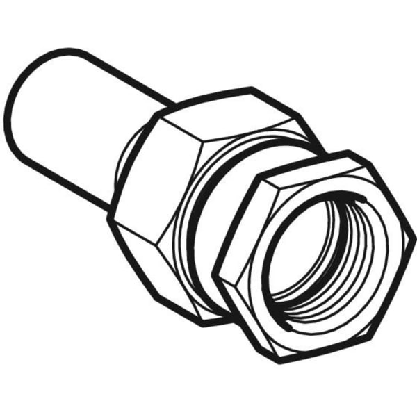 Keramag Geberit Mapress Stainless Steel Adapter Union With Female Thread And Plain End