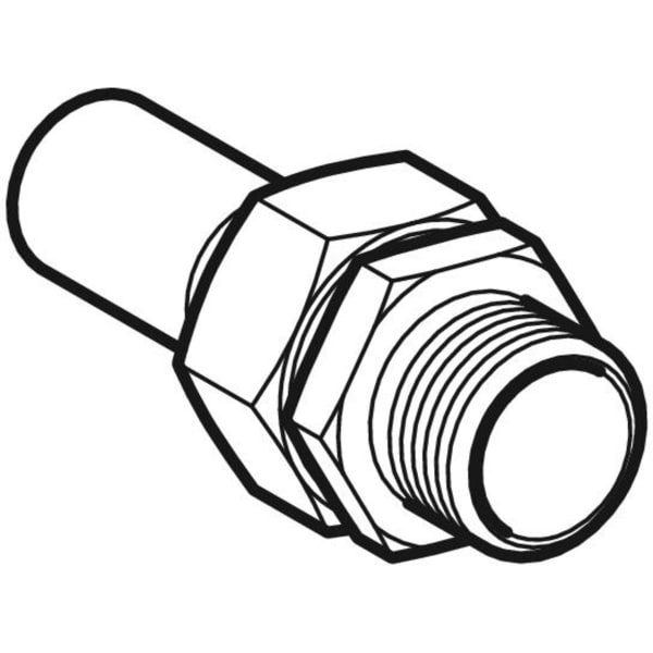 Keramag Geberit Mapress Stainless Steel Adapter Union With Male Thread And Plain End