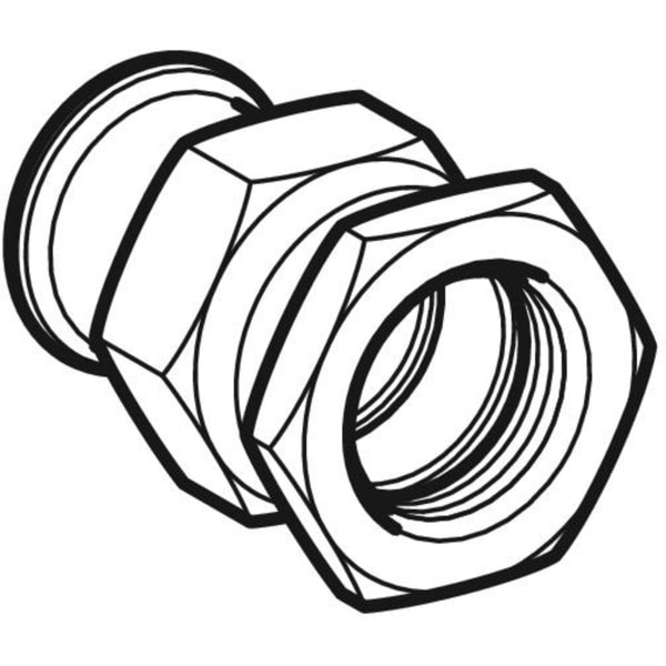 Keramag Geberit Mapress Stainless Steel Adapter Union With Female Thread Union Nut Made Of CrNi Steel (gas)