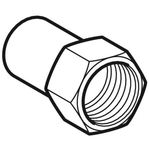 Keramag Geberit Mapress Stainless Steel Adapter With Female Thread And Plain End