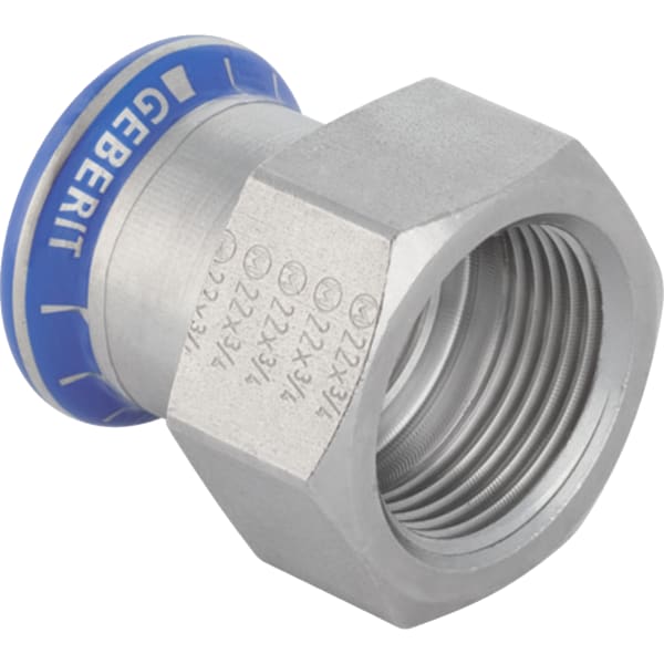 keramag Geberit Mapress Stainless Steel adapter with female thread (LABS-free)