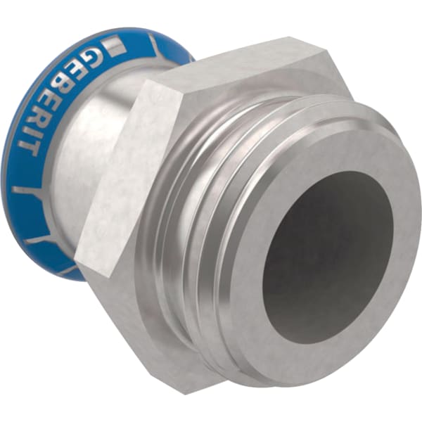 keramag Geberit Mapress Stainless Steel adapter with male thread G