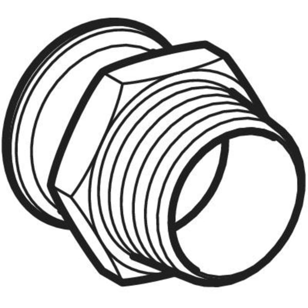 Keramag Geberit Mapress Stainless Steel Adapter With Male Thread (LABS-free)
