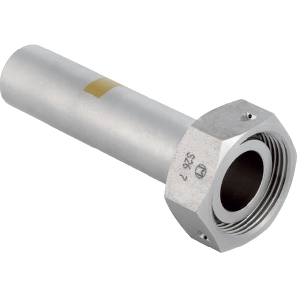 keramag Geberit Mapress Stainless Steel adapter with union nut made of CrNi steel and plain end (gas)