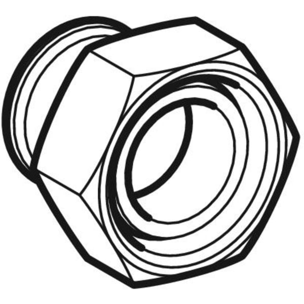 Keramag Geberit Mapress Stainless Steel Adapter With Union Nut Made Of CrNi Steel (gas)