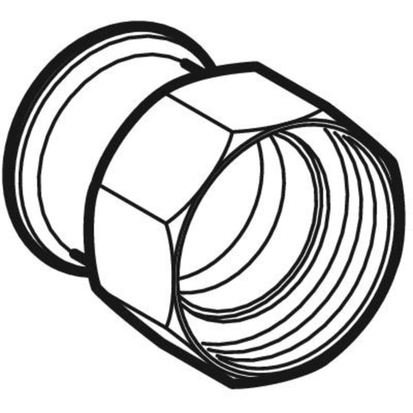 Keramag Geberit Mapress Stainless Steel Adapter With Union Nut Made Of CrNi Steel (LABS-free)