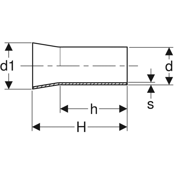 Keramag Geberit Mapress Stainless Steel Adapter With Weld-on And Plain End