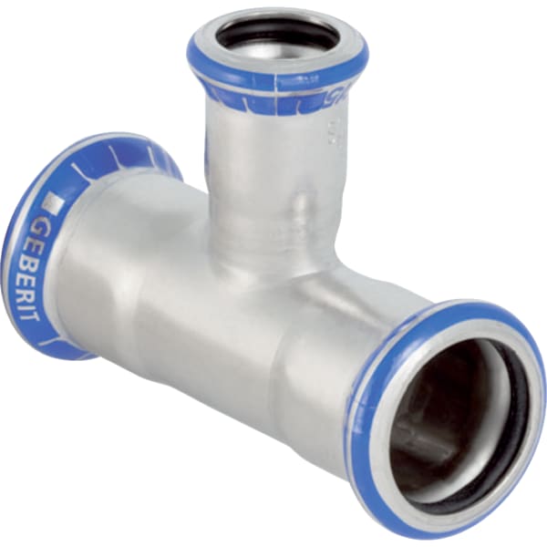 keramag Geberit Mapress Stainless Steel T-piece reduced (LABS-free)