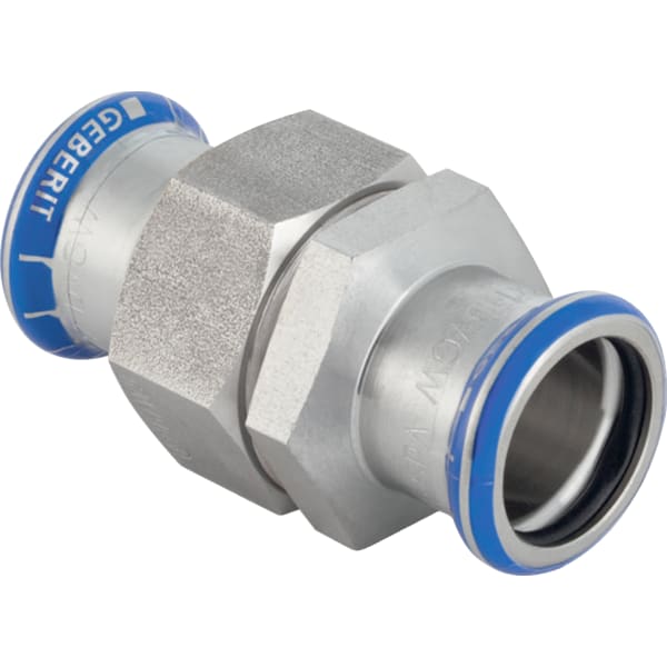 keramag Geberit Mapress Stainless Steel union with union nut made of CrNi steel