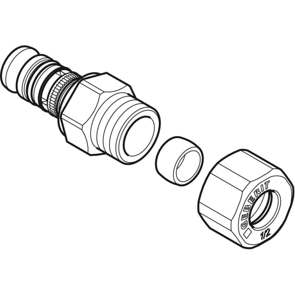 Keramag Geberit Mepla Adapter Union With Clamping Ring