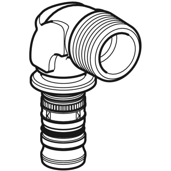 Keramag Geberit Mepla Bend Adapter 90° With Male Thread