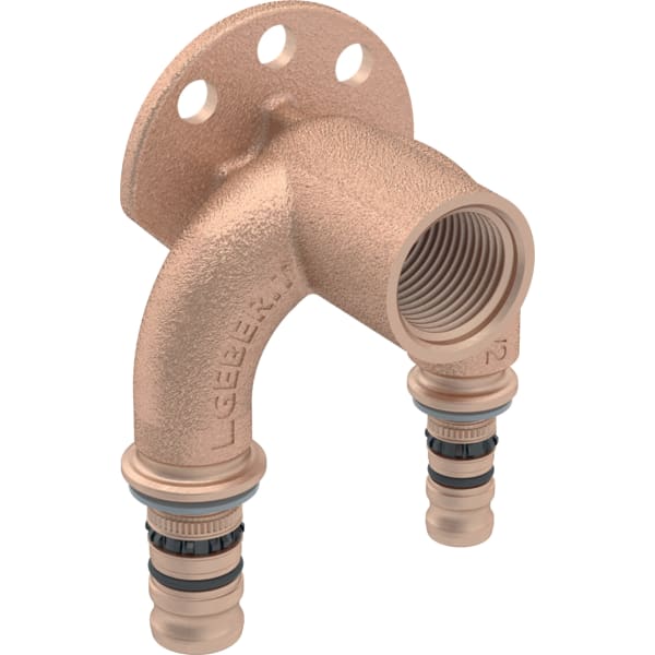 keramag Geberit Mepla double elbow tap connector 90°