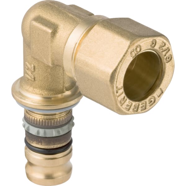 keramag Geberit Mepla elbow adapter 90° with clamping ring union