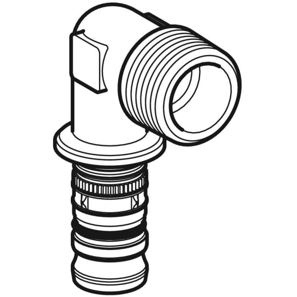 Keramag Geberit Mepla Elbow Adapter 90° With Male Thread