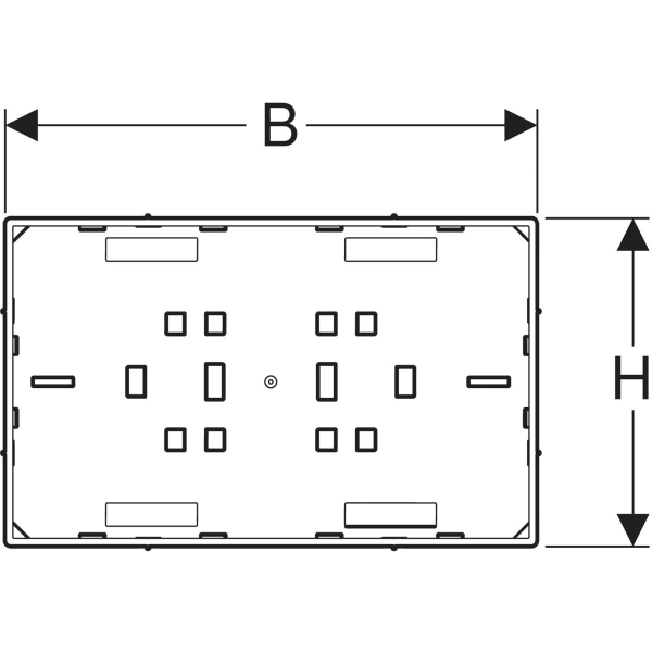 Keramag Geberit Omega Cover Plate Surface-even With Sight Frame