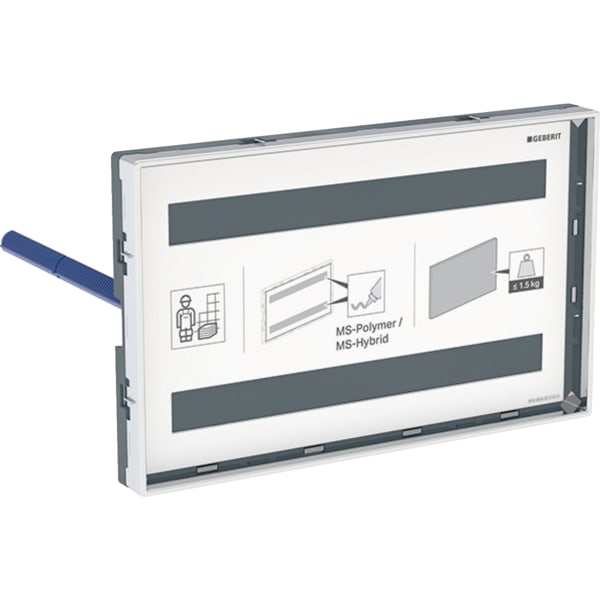 keramag Geberit Omega cover plate surface-even with sight frame