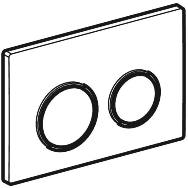 Keramag Geberit Omega20 Actuator Plate Round Dual Flush