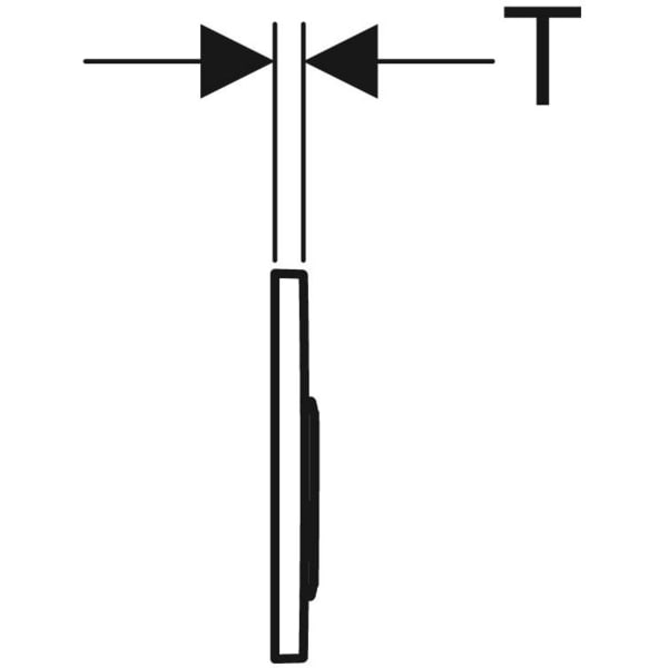 Keramag Geberit Omega20 Actuator Plate Round Dual Flush