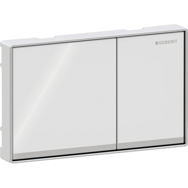 keramag Geberit Omega60 actuator plate square dual flush surface-even