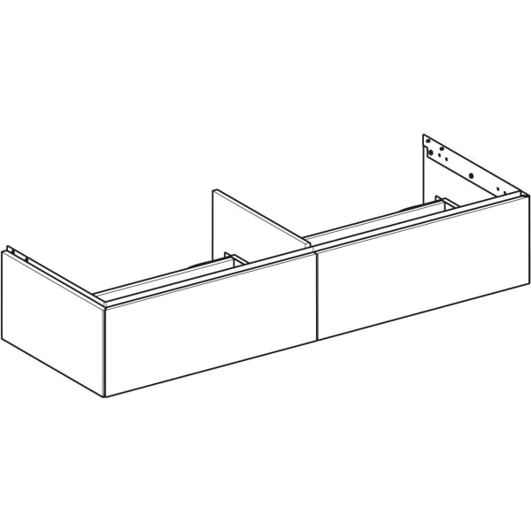 Keramag Geberit ONE Cabinet For Lay-on Washbasin With Two Drawers