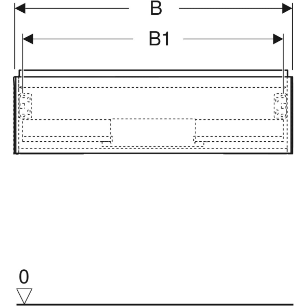 Keramag Geberit ONE Cabinet For Washbasin With One Drawer
