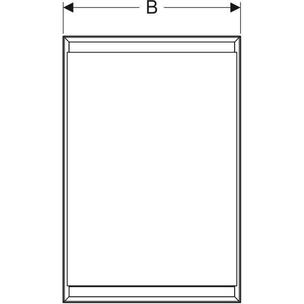 Keramag Geberit ONE Mirror Cabinet With ComfortLight And One Door Concealed Installation Height 90 Cm