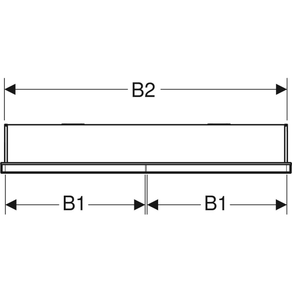 Keramag Geberit ONE Mirror Cabinet With ComfortLight And Two Doors Concealed Installation Height 90 Cm