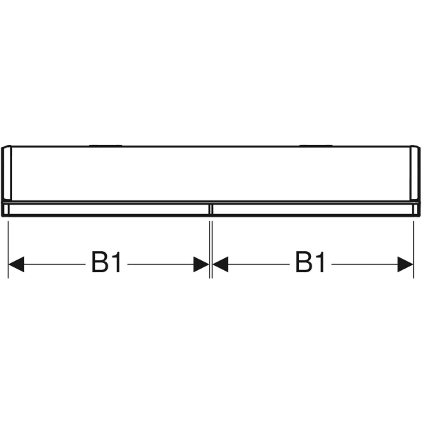 Keramag Geberit ONE Mirror Cabinet With ComfortLight And Two Doors Exposed Installation Height 90 Cm