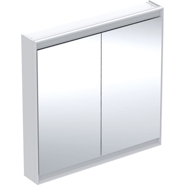 keramag Geberit ONE mirror cabinet with ComfortLight and two doors exposed installation height 90 cm