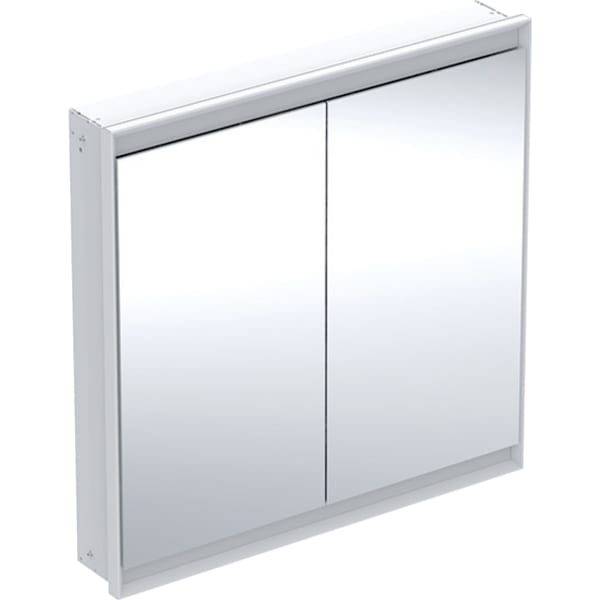 keramag Geberit ONE mirror cabinet with ComfortLight and two doors concealed installation height 90 cm