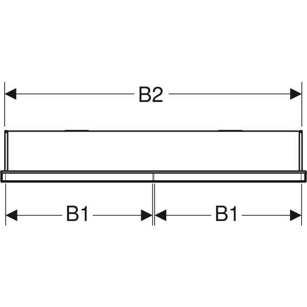 Keramag Geberit ONE Mirror Cabinet With Niche And ComfortLight With Two Doors Concealed Installation Height 90 Cm