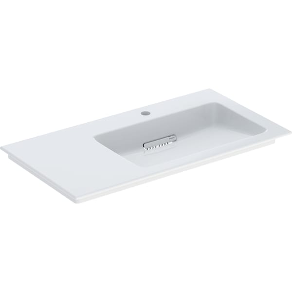keramag Geberit ONE vanity basin CleanDrain left shelf surface