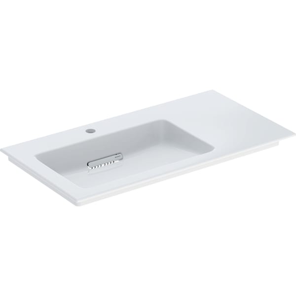 keramag Geberit ONE vanity basin CleanDrain right shelf surface