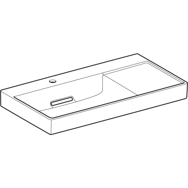 Keramag Geberit ONE Washbasin CleanDrain Right Shelf Surface