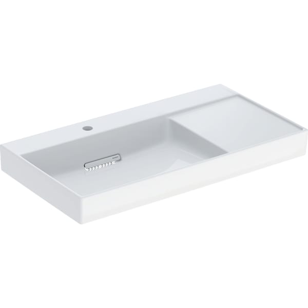 keramag Geberit ONE washbasin CleanDrain right shelf surface