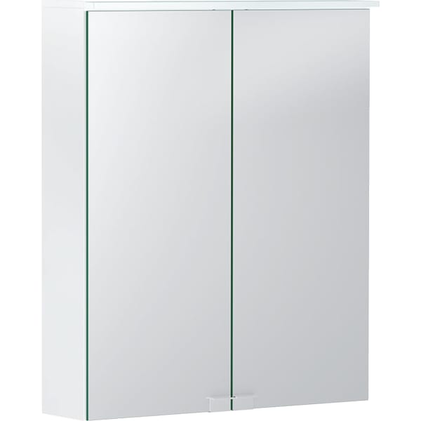 keramag Geberit Option Basic mirror cabinet with lighting and two doors