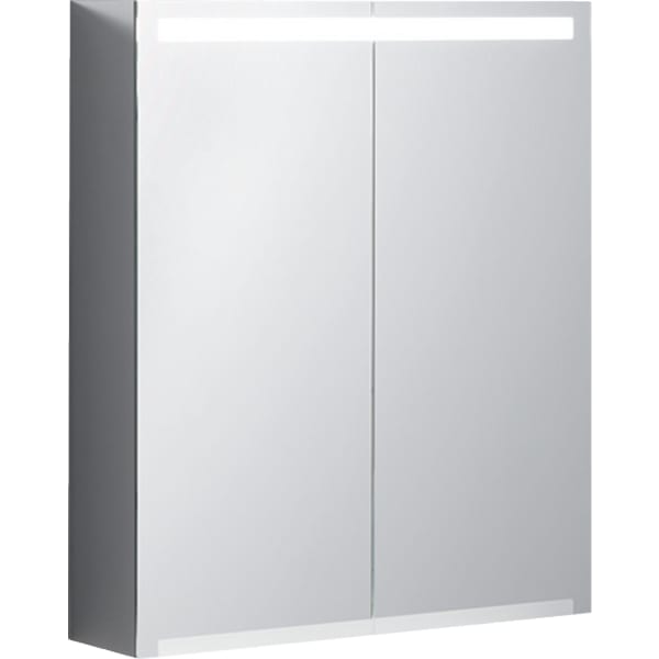 keramag Geberit Option mirror cabinet with lighting and two doors