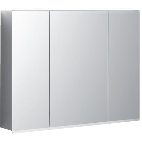 keramag Geberit Option Plus mirror cabinet with lighting and three doors