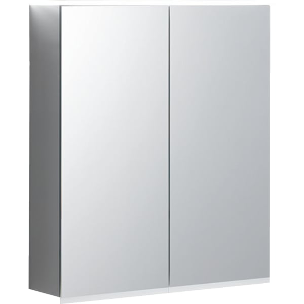 keramag Geberit Option Plus mirror cabinet with lighting and two doors
