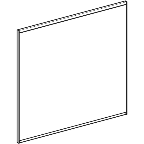 Keramag Geberit Option Plus Square Illuminated Mirror With Direct And Indirect Lighting